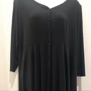 Black Button Up Maxi Dress